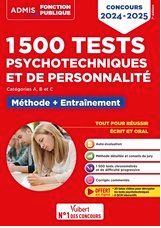 1500 tests psychotechniques et de personnalité Catégorie A, B et C Méthode et entraînement intensif  Ghyslaine Benoist (Auteur) Sonia Deschamps (Auteur)